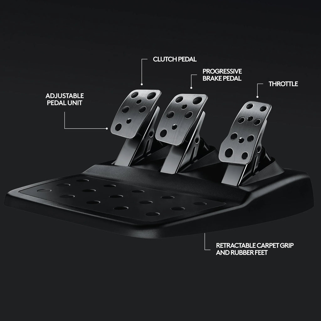Logitech - G29 Driving Force Volante de Carreras y Pedales para PS5, PS4, PC, Mac - Negro