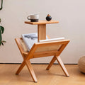 Eider Solid Ash Wood & Rattan End Table