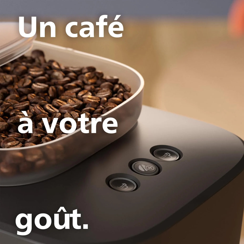 Philips Baristina Machine à expresso - Un véritable expresso, en toute simplicité - Compacte - 16 bars de pression - Broyeur intégré - Machine blanche avec porte-filtre blanc (BAR300/00)