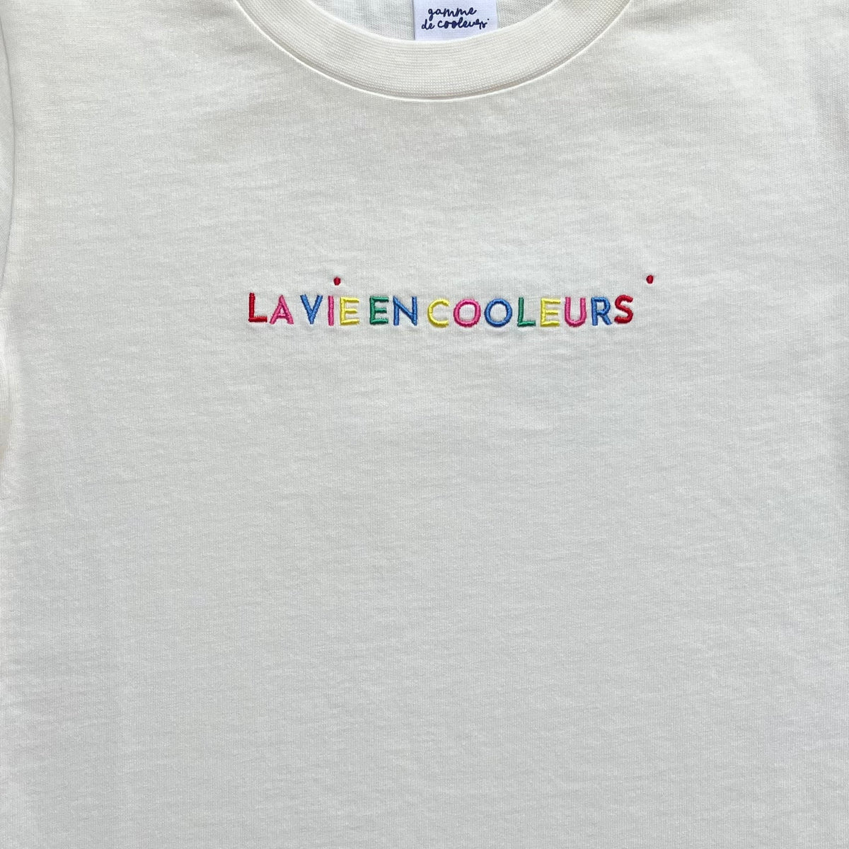 T-shirt N°1 ⚪️Blanc⚪️ "La vie en Cooleurs" 🆒 Gamme de Cooleurs