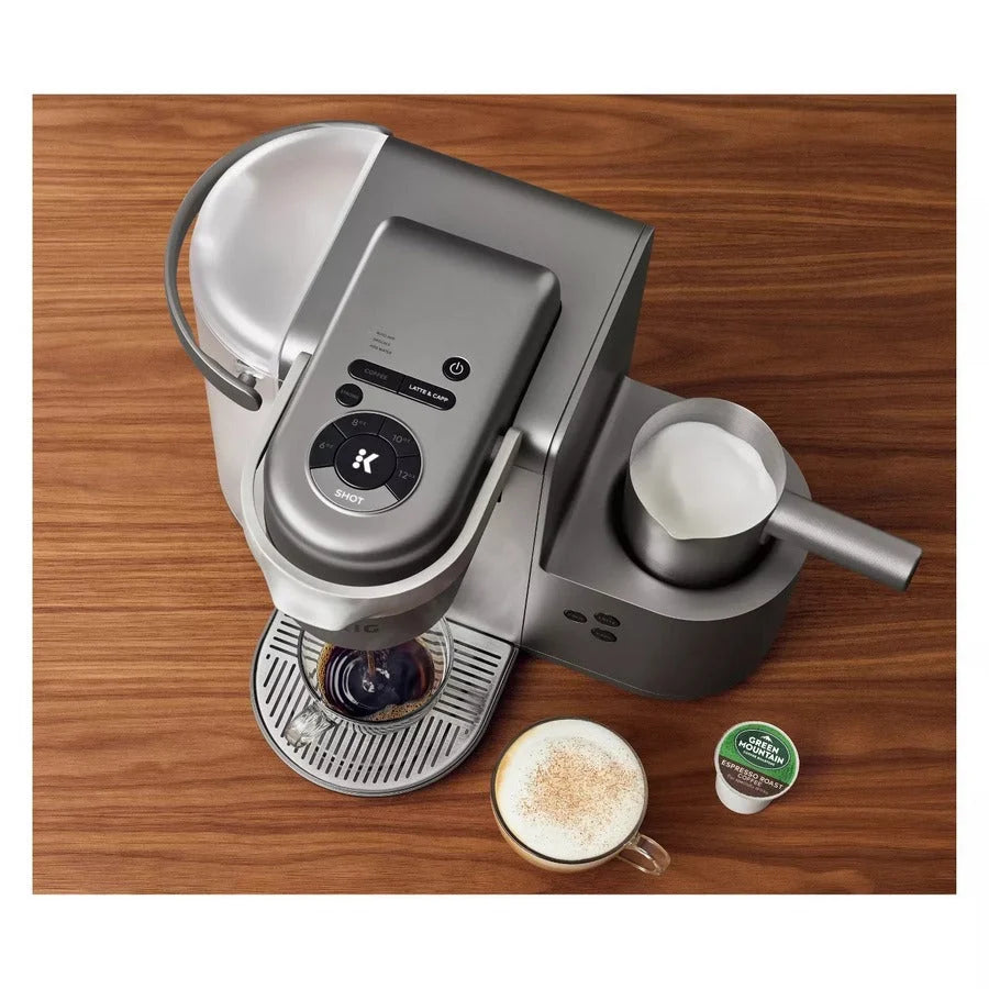 Keurig K-Cafe Edición Especial Cafetera de Una Taza K-Cup para Café, Latte y Cappuccino – Níquel