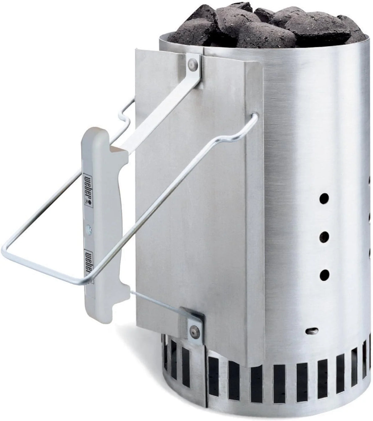 Weber Classic Kettle barbecue au charbon de bois, surface de cuisson Ø 57cm, barbecue avec couvercle et cuve en acier emaillé, thermomètre intégré au couvercle, trépied et roues - Noir (1341504)