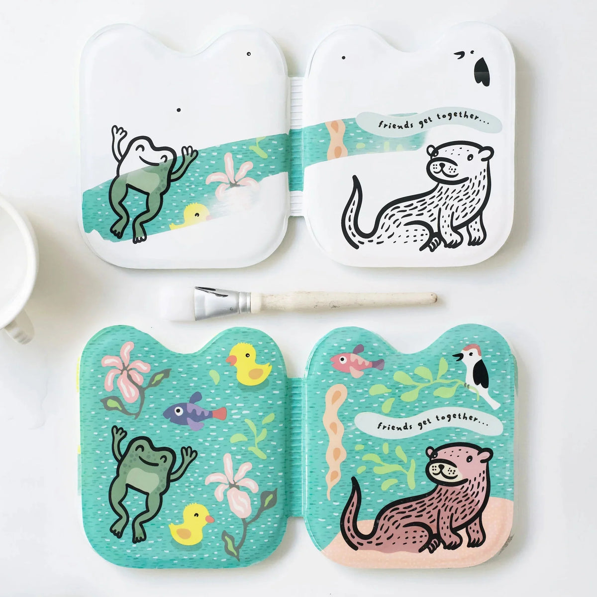 Shaped Badebuch "Frog & Friends"