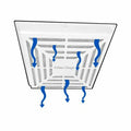 CUBIERTA DE FILTRACIÓN MAGNÉTICA ELIMA-DRAFT® PARA VENTILACIÓN HVAC VENTILACIONES COMERCIALES 24" X 24"