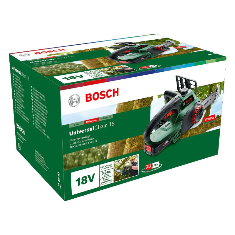 Tronçonneuse sans fil BOSCH UniversalChain 18V outil (vendu sans batterie)
