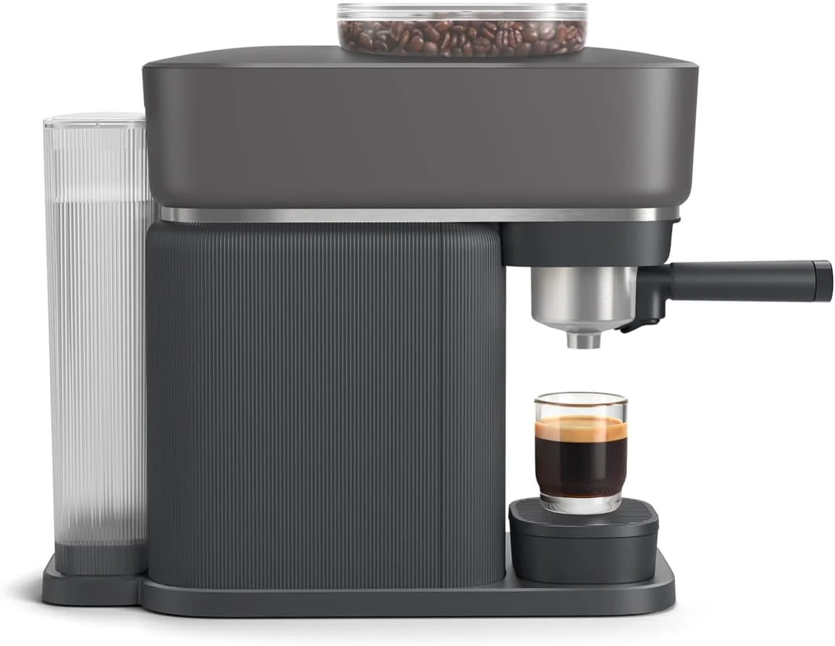 Philips Baristina Machine à expresso - Un véritable expresso, en toute simplicité - Compacte - 16 bars de pression - Broyeur intégré - Machine blanche avec porte-filtre blanc (BAR300/00)