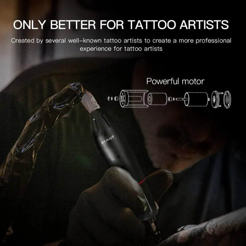 Máquina de Tatuaje Rotativa Tipo Bolígrafo Dragonhawk Mast