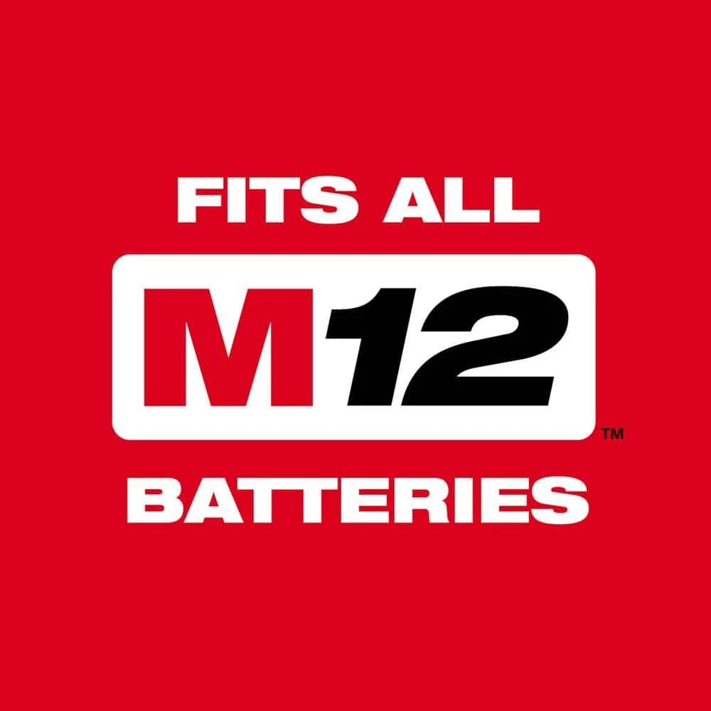 Radio inalámbrico para obra Milwaukee M12 de 12 voltios con Bluetooth/AM/FM y cargador 2951-20