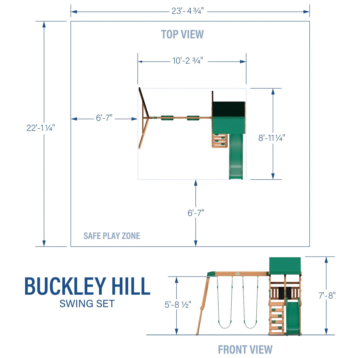Columpio de Madera Backyard Discovery Buckley Hill