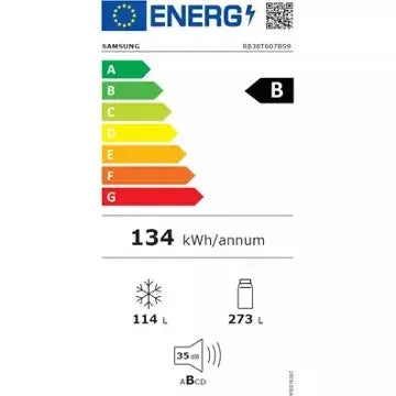 Réfrigérateur combiné	 SAMSUNG 	RB38T607BS9