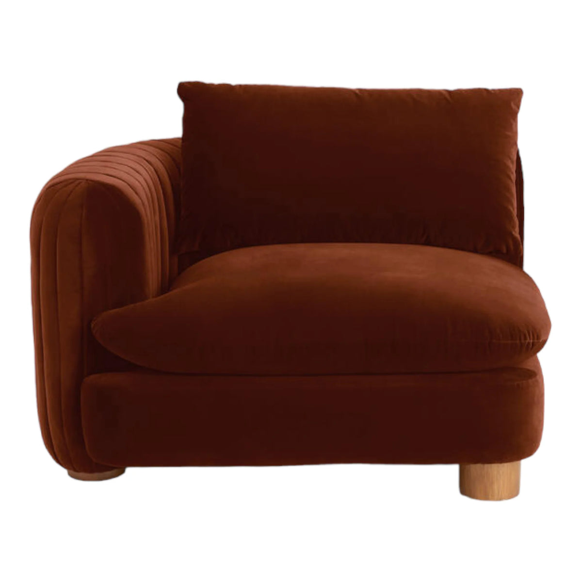 ComfyTrio 2 Seater Teak Wood Sofa