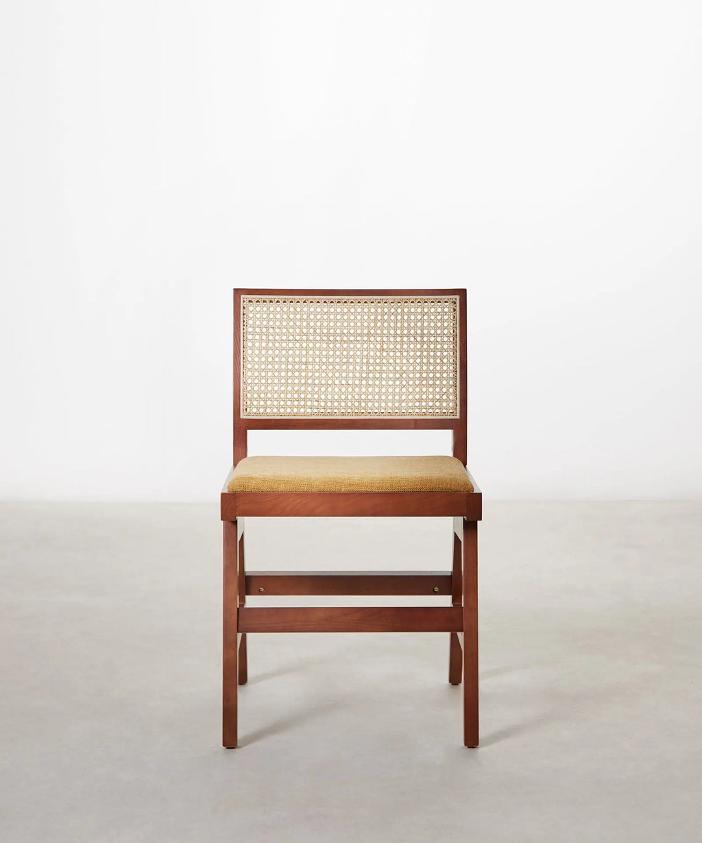 Silla de Comedor en Madera Tapizada Pauline