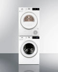 Summit 24" Washer/Heat Pump Dryer Combination Complete Laundry Station