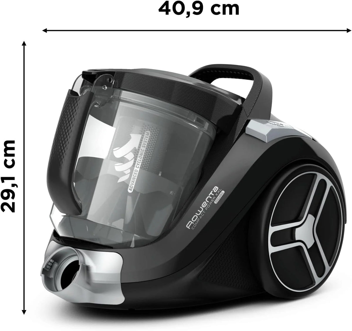 Rowenta Compact Power XXL Aspiradora sin Bolsa, Motor Eficiente Energéticamente de 900W, Filtración Ciclónica Avanzada, Depósito Extra Grande de 2.5L, Compacta, Kit Clásico, Modelo RO4B23