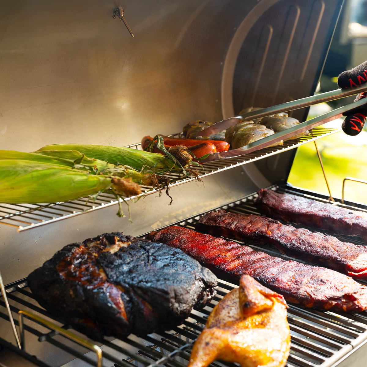 Char Griller 1224 Smokin Square Carbón
