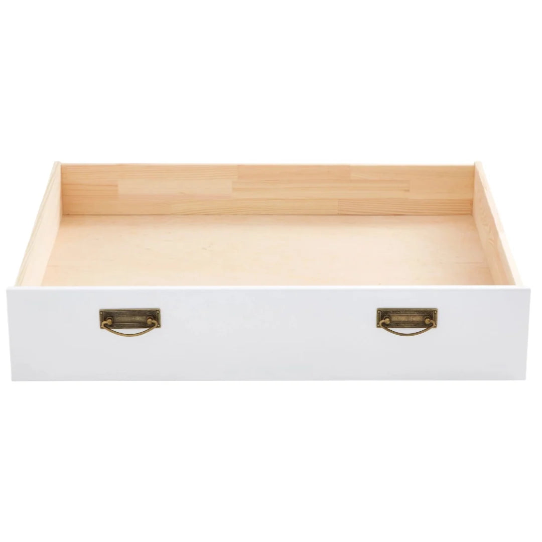 Cajón para cama de madera de pino blanco, 83 cm de ancho