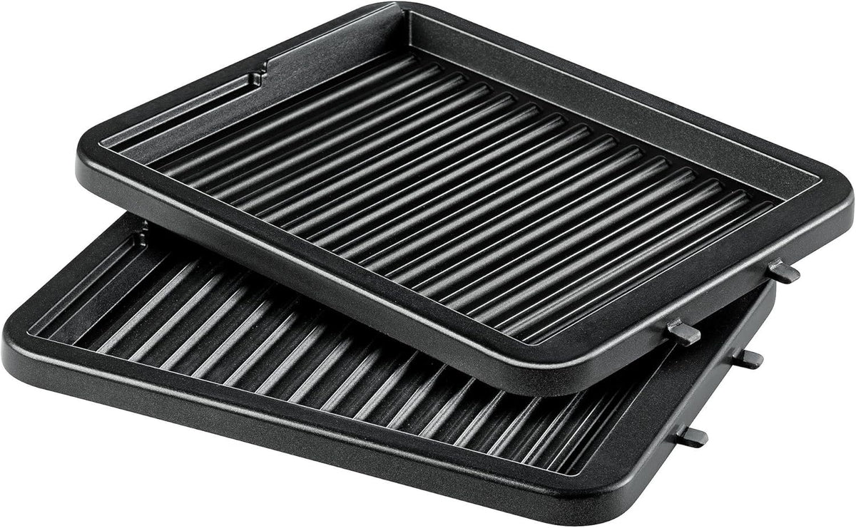 Tefal gaufrier 4-en-1 noir/inox gaufré