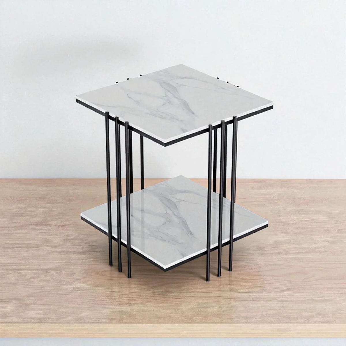 Elegant Thicken Sintered Stone Square Side Table