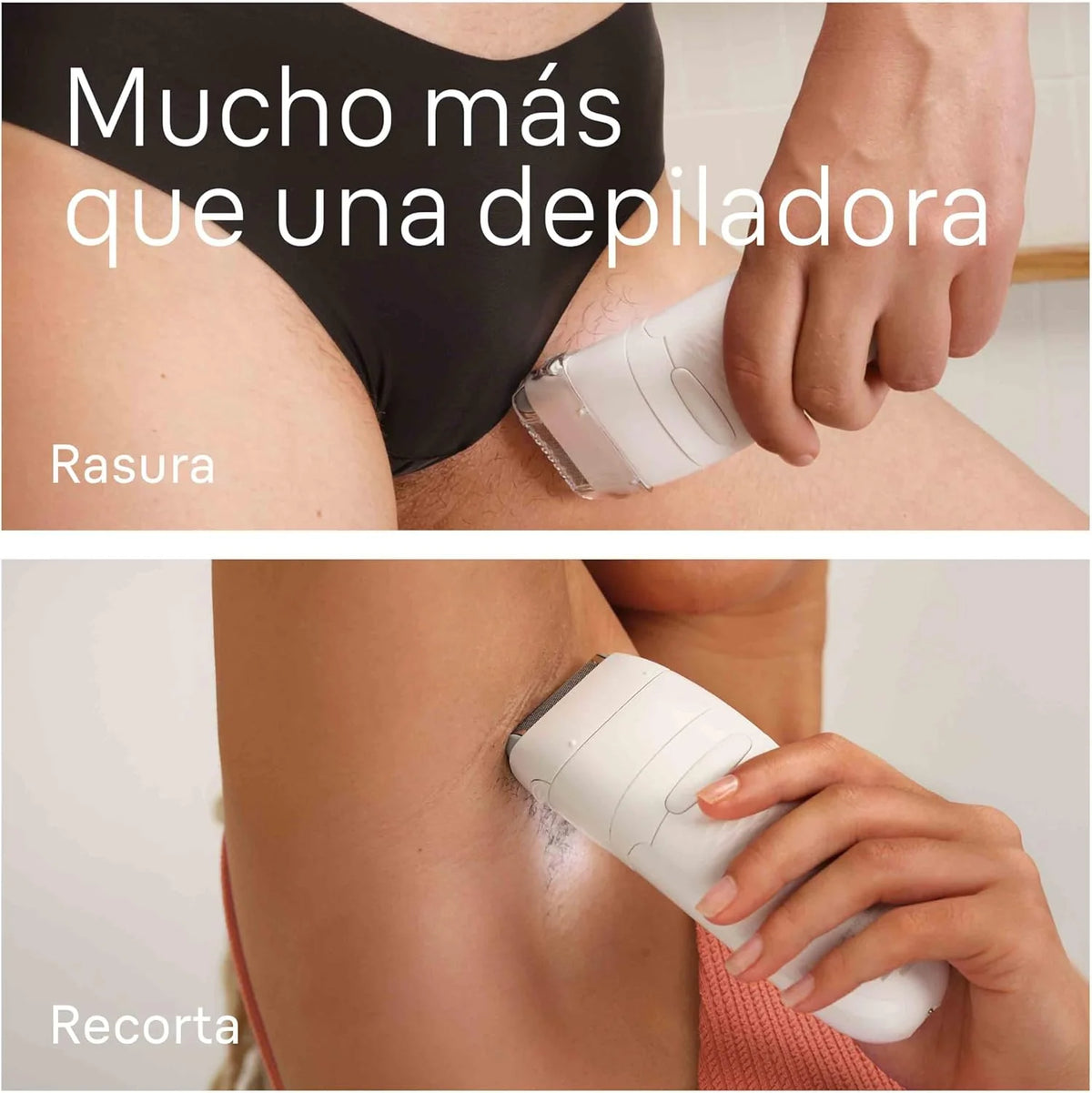 Braun Silk-épil 7, Depiladora Eléctrica para una Fácil Eliminación del Vello, Piel Suave y Duradera, Modelo 7-210, Blanco/Flamenco