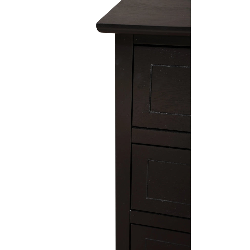 Daniel 3-drawer Transitional Wooden Nightstand
