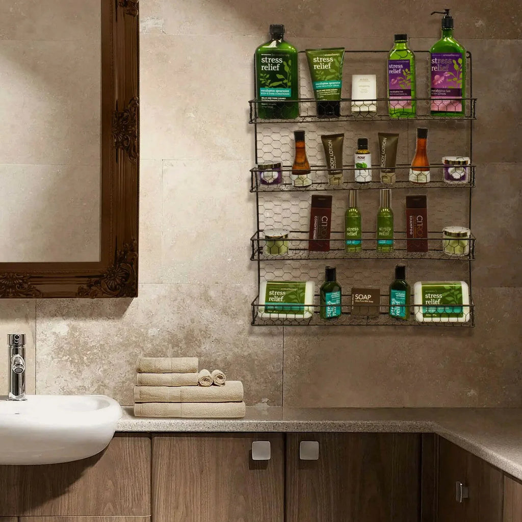 Estante Organizador de Especias de Cocina, Organizador de Maquillaje, Estante Ahorrador de Espacio