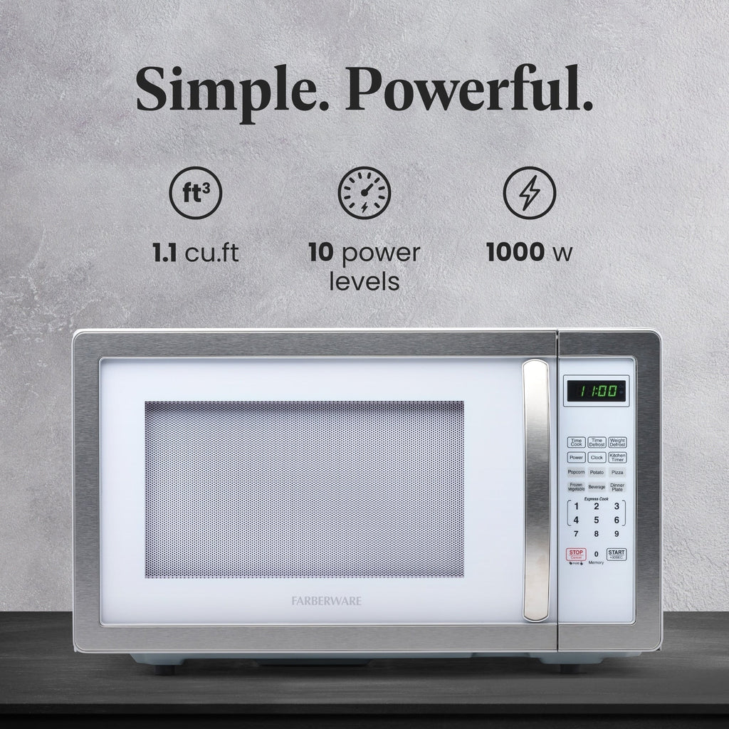Farberware Classic 1.1 Cu. Ft. 1000-Watt Microwave Oven