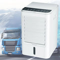 Tonuuoei Climatiseur pour Camping-Car, Refroidisseur d'air par éVaporation, Ventilateur Portable 4 en 1 avec TéLéCommande, Blocs RéFrigéRants, 3 Vitesses, Camions, Voitures Et Bus,24V