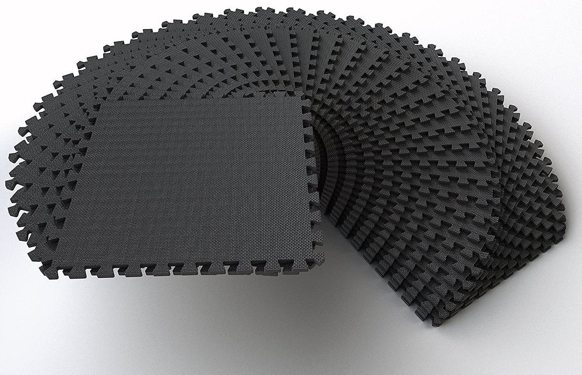 Tapete de ejercicio tipo rompecabezas BalanceFrom con losetas entrelazadas de espuma EVA
