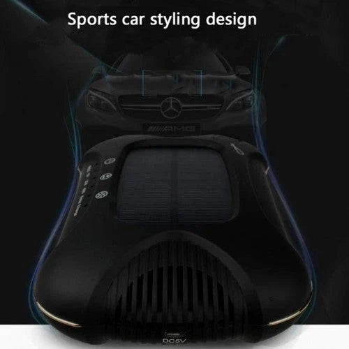 MAG.AL Purificador de Aire para Auto con Difusor de Aromas, Nebulización Automática, Eliminador de PM 2.5, Humidificador de Aire Fresco y Puerto USB con Filtro HEPA, Color Blanco