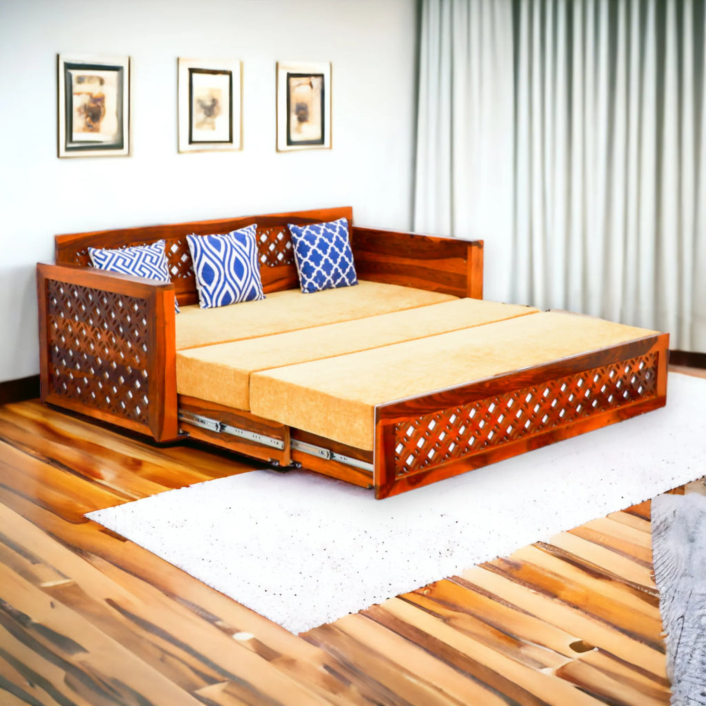 Tranquilix Sofa Cum Bed Sheesham Wood