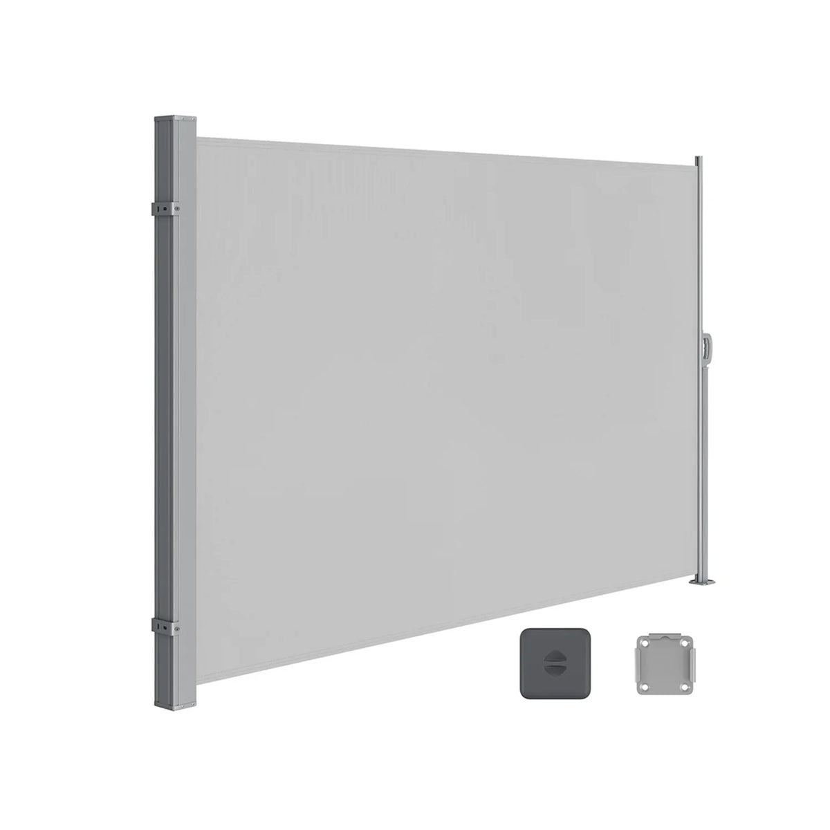 Toldo Lateral Extensible 160 x 350 cm Gris Antracita