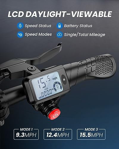 URBANMAX C1 Scooter Eléctrico con Asiento, Motor Potente de 450W y Autonomía de hasta 22 Millas