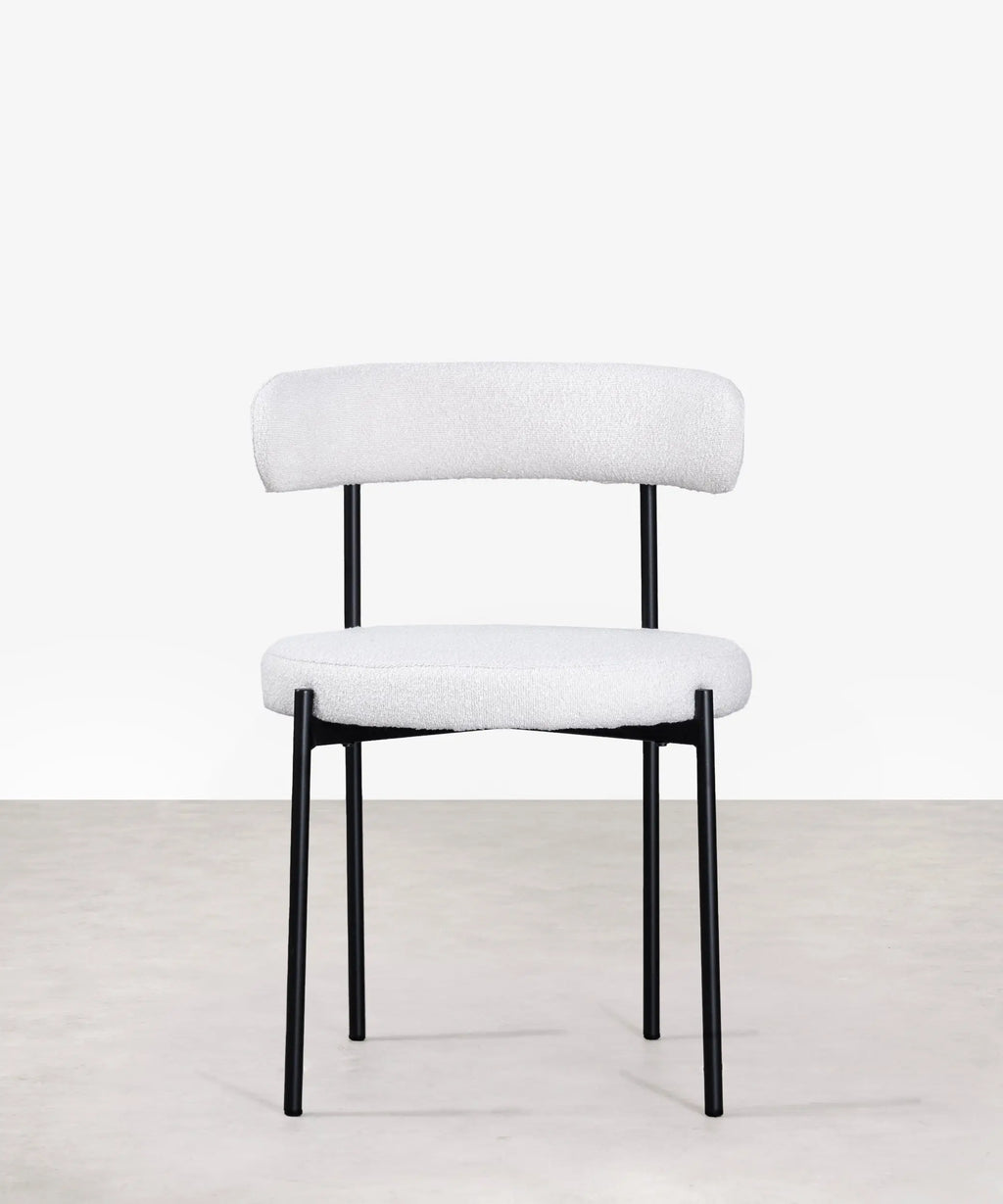 Silla de Comedor en Tela y Metal Alexia