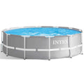 intex Piscine tubulaire Prism Frame ronde 3,66 x 1,22 m(Gris/Bleu)