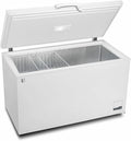 METRO Professional Congélateur bahut GHF2700S, acier, 188 x 73.5 x 94.5 cm, 700 L, 125 W, 3 paniers, éclairage LED, avec serrure, blanc/gris