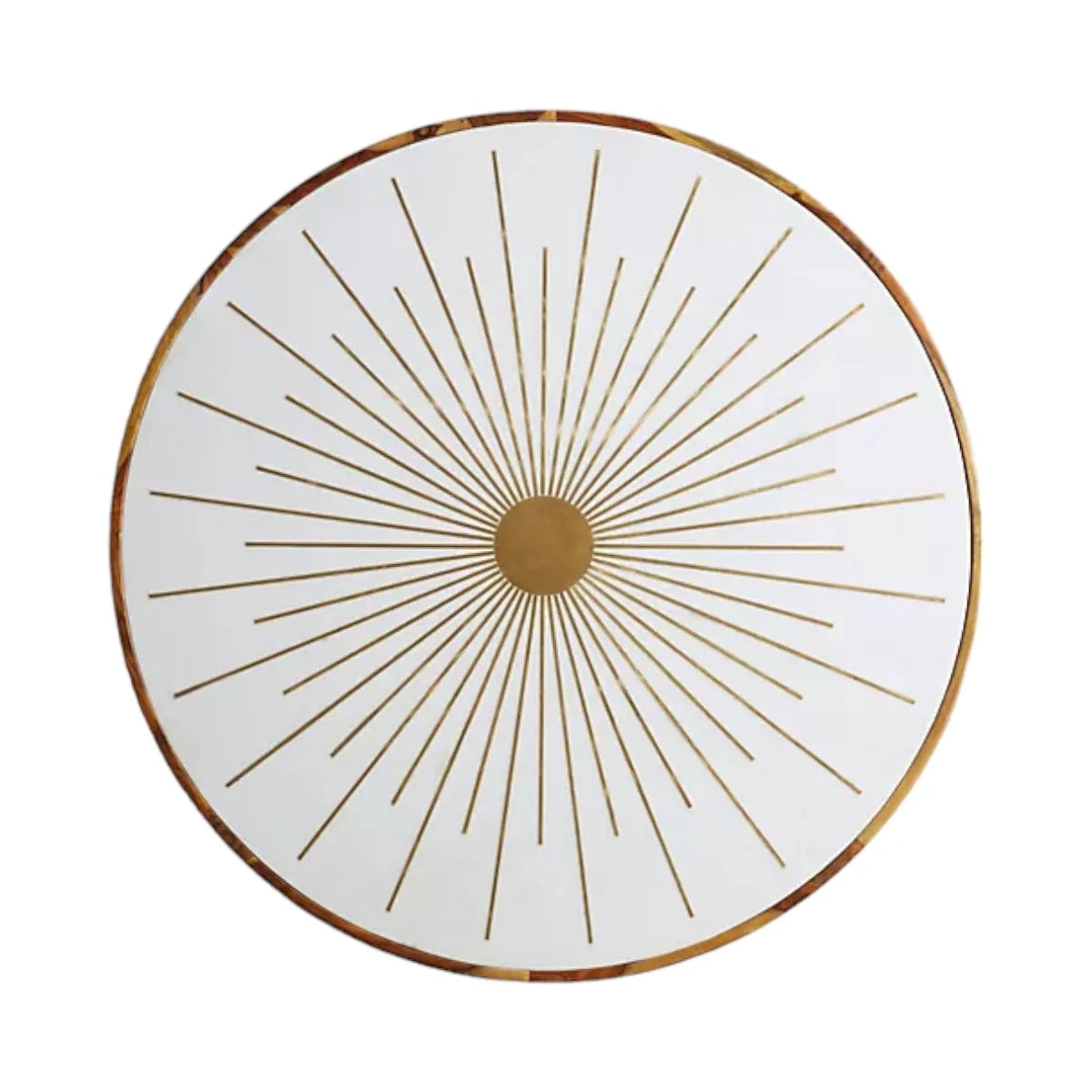 Marek Brass Starburst Round Coffee Table