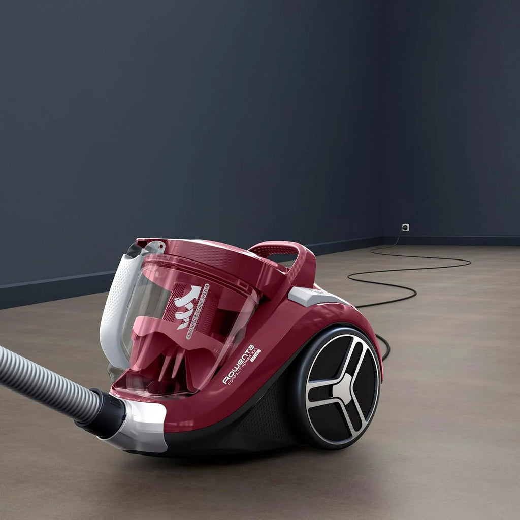 Rowenta Compact Power XXL Aspiradora sin Bolsa, Motor Eficiente Energéticamente de 900W, Filtración Ciclónica Avanzada, Depósito Extra Grande de 2.5L, Compacta, Kit Clásico, Modelo RO4B23