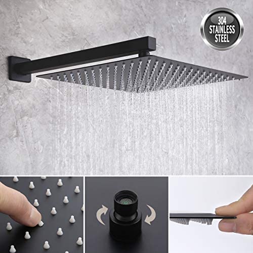 Sistema de Ducha KES con Cabezal de Ducha Rain de 12 Pulgadas