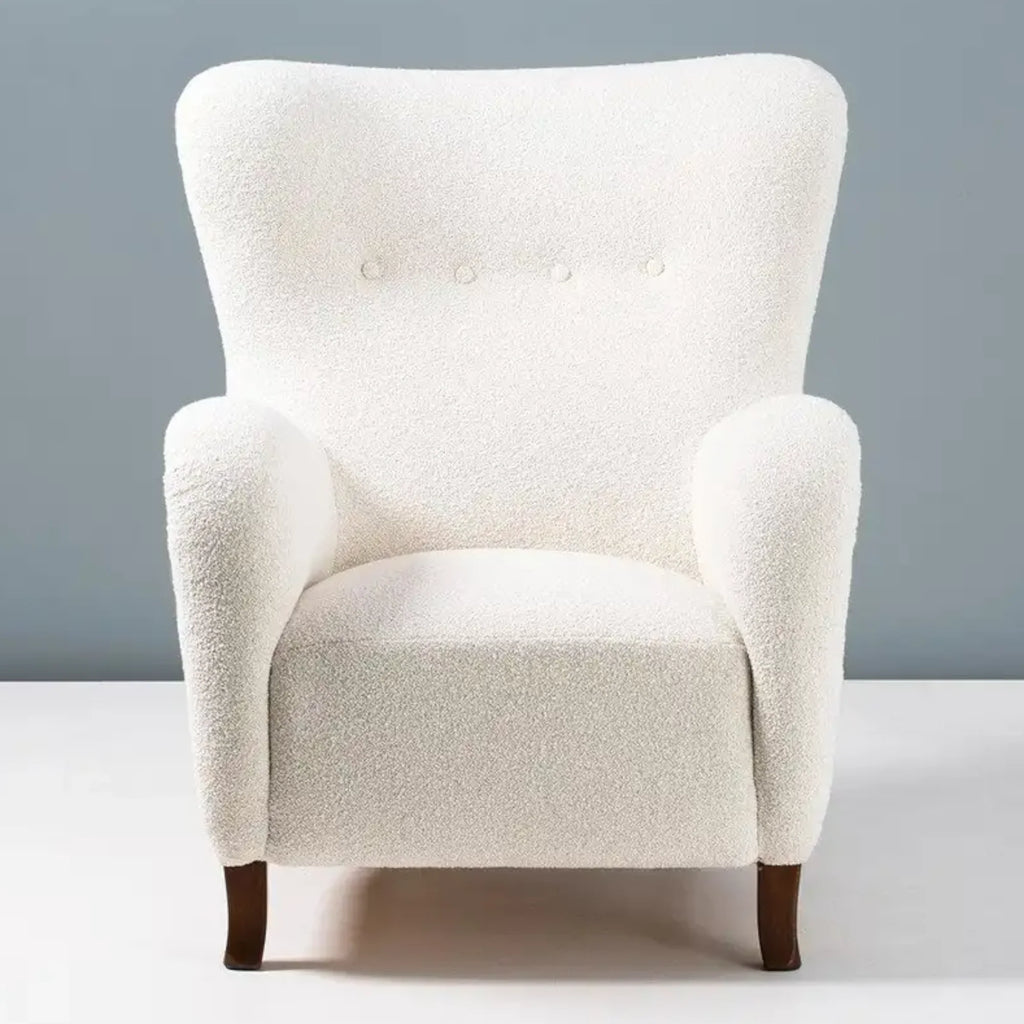 Nismaaya Aldram Wing Chair White