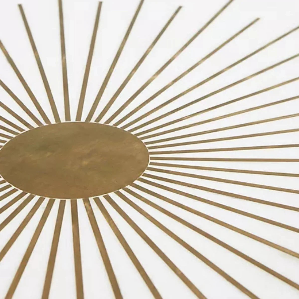 Marek Brass Starburst Round Coffee Table