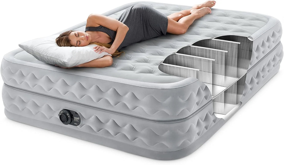 Intex 64428Np – Colchón Inflable Ultra Plush para 2 Personas con Fiber-Tech