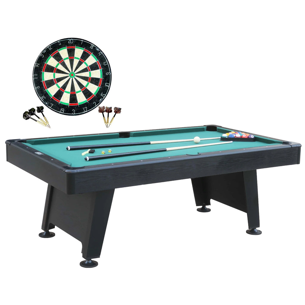 Mesa de Billar Barrington Arcade de 84" con Juego de Dardos de Regalo, Verde