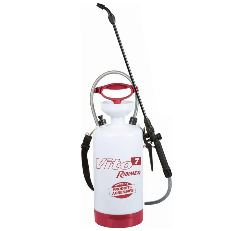 Pulverisateur RIBIMEX 7L à pression préalable spécial produits agressifs "VITO7"