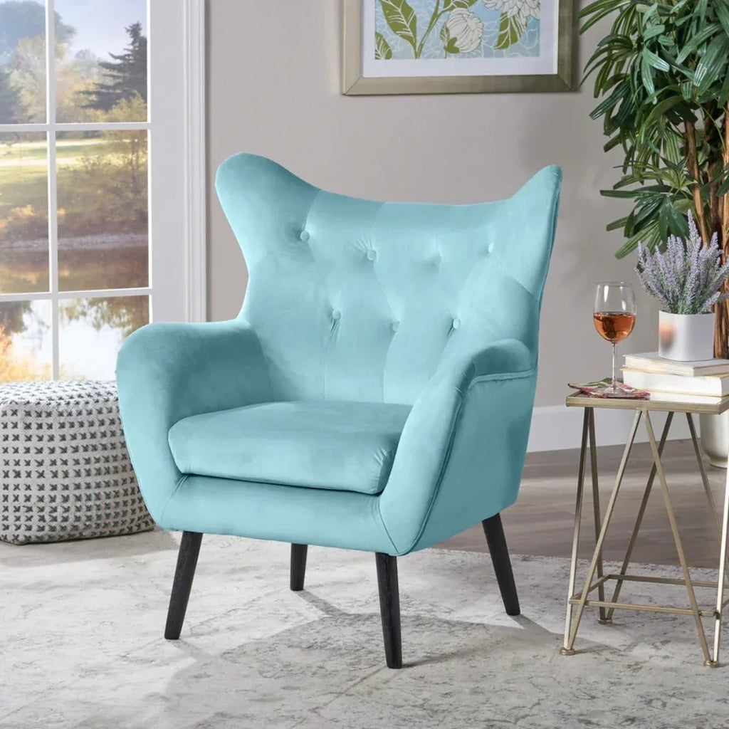 Nismaaya Adoete Lounge Chair Sky Blue Color
