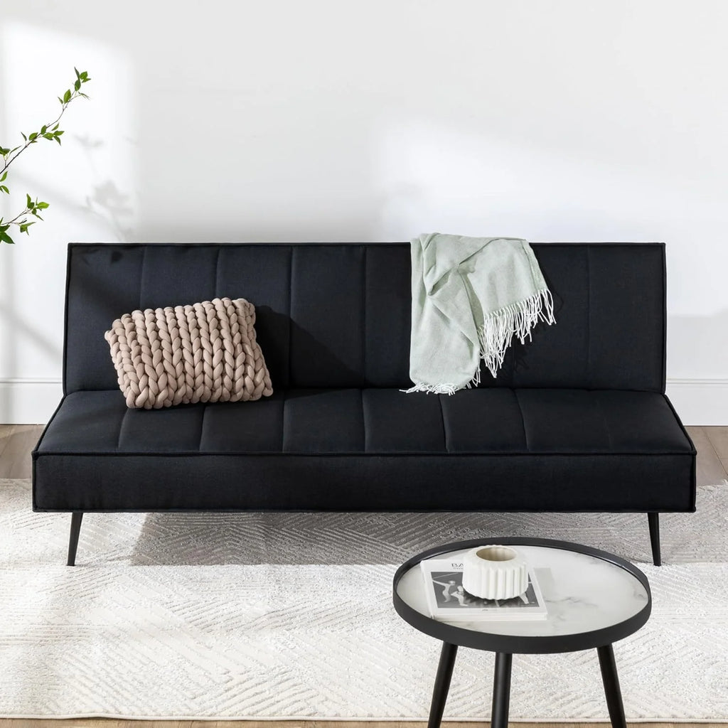 Zinus Quinn Clic Clac Sofá Cama - Sofá Cama Plegable 2 en 1 - Adecuado para habitaciones de invitados y espacios pequeños - Gris
