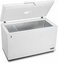 METRO Professional Congélateur bahut GHF2300, acier/aluminium, 112.5x61x83.5 cm, 300L, 95W, 1 panier, éclairage LED, 4 roulettes, avec serrure, blanc