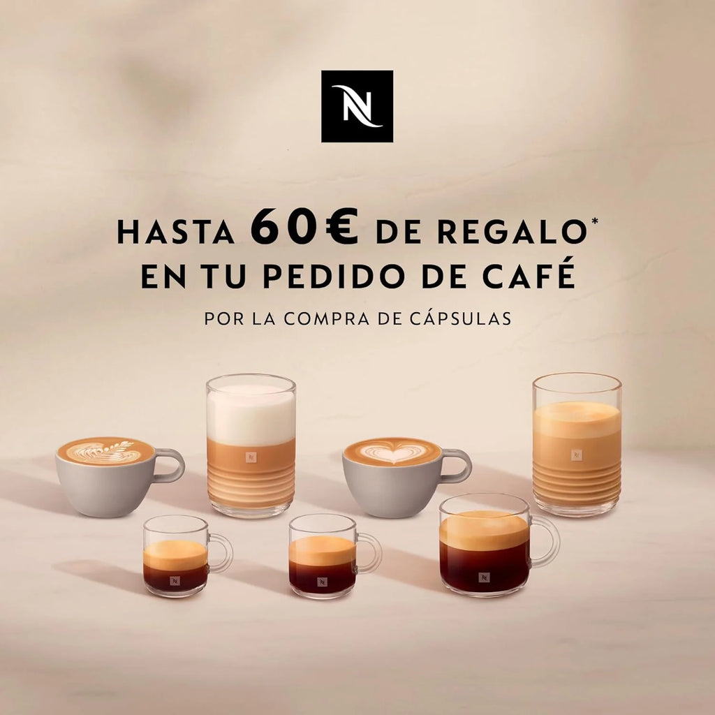 Cafetera Nespresso De'Longhi Inissia EN80.B para cápsulas Nespresso, 19 bar, apagado automático, color negro
