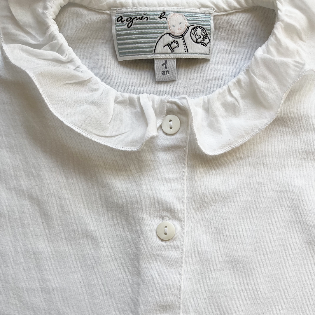 12 M - Blouse crème chantilly Agnès b