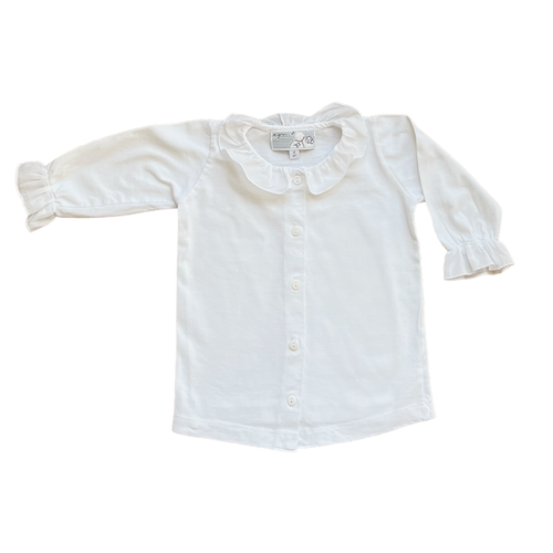 12 M - Blouse crème chantilly Agnès b
