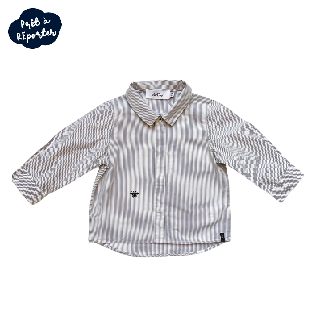 12M - Chemise rayures et abeilles 🐝 Baby Dior